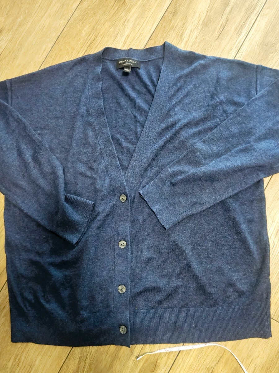 大きなサイズ　カーディガン ブルー_画像4