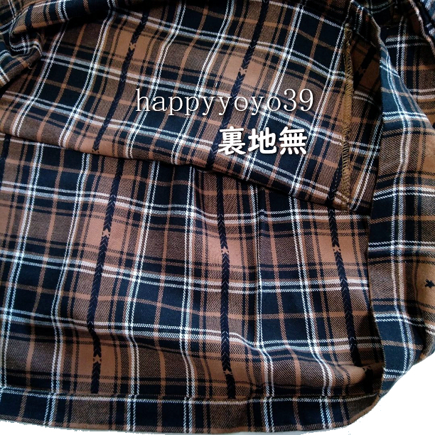 激安新品3L茶x黒チェック 長袖チュニック 重ね着風ワンピース薄手 大きいサイズ レイヤード ミセス 大きなサイズ ストレッチ ミセス_画像9