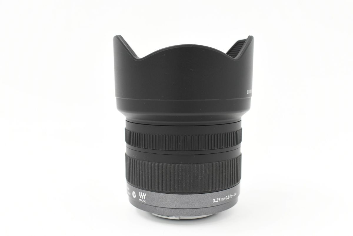 (1301S 1126H9) 1 иен ~ Panasonic Panasonic объектив H-F007014 1:4/7-14 0.25m LUMIX рыба глаз линзы широкий цветок форма линзы капот текущее состояние товар 