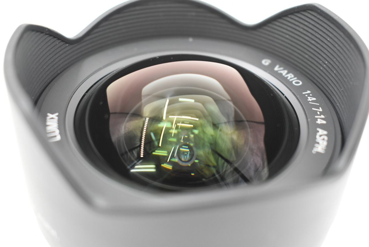 (1301S 1126H9) 1 иен ~ Panasonic Panasonic объектив H-F007014 1:4/7-14 0.25m LUMIX рыба глаз линзы широкий цветок форма линзы капот текущее состояние товар 
