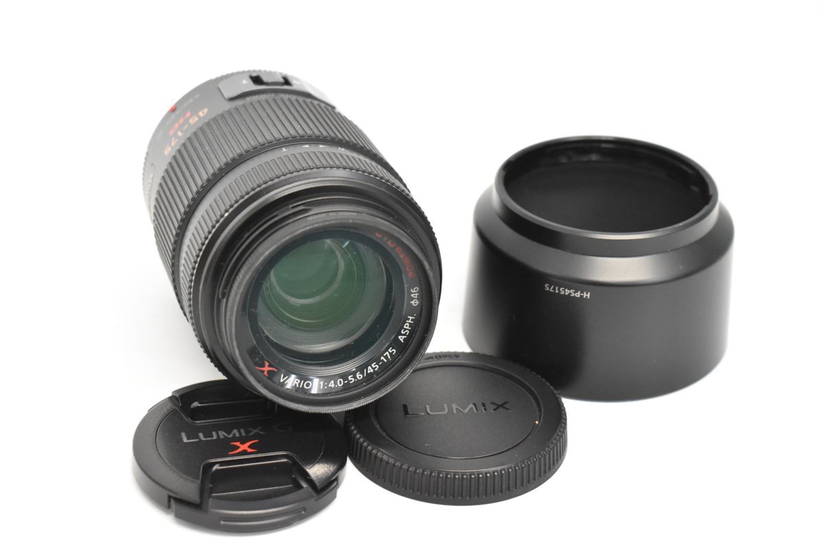 (1301S 1127M4) 1 иен ~ Panasonic Panasonic H-PS45175 LUMIX G X VARIO 45-175mm F4.0-5.6 телеобъектив линзы капот текущее состояние товар 