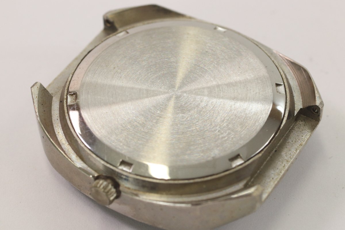 FERO フェロー メカデジ クォーツ デイト シルバーカラー 緑文字盤 メンズ 腕時計 フェイスのみ アンティーク 3824-HAの画像8