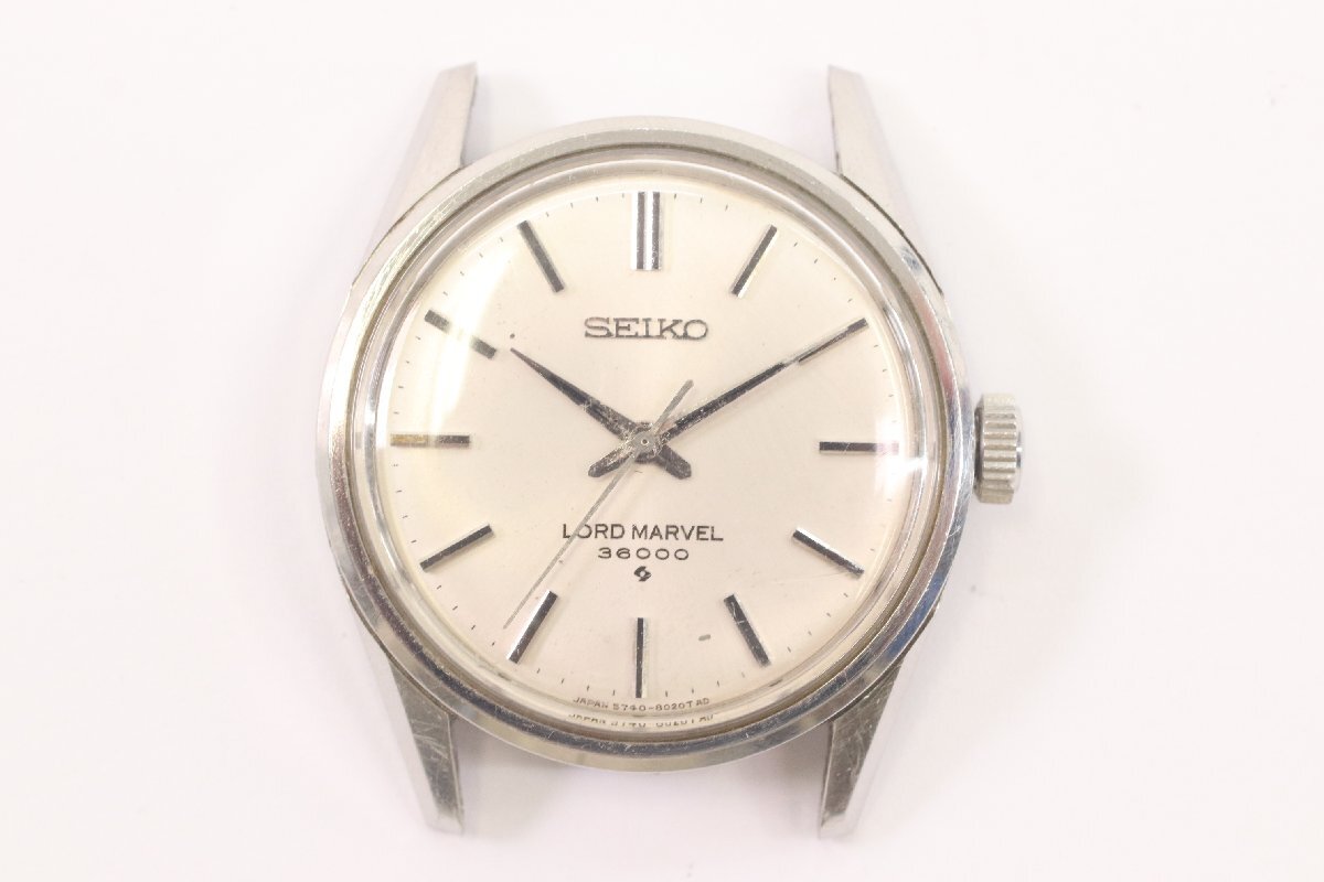 SEIKO セイコー LORD MARVEL ロードマーベル 36000 5740-8000 手巻き メンズ 腕時計 フェイスのみ アンティーク 稼働品 4198-HA_画像1