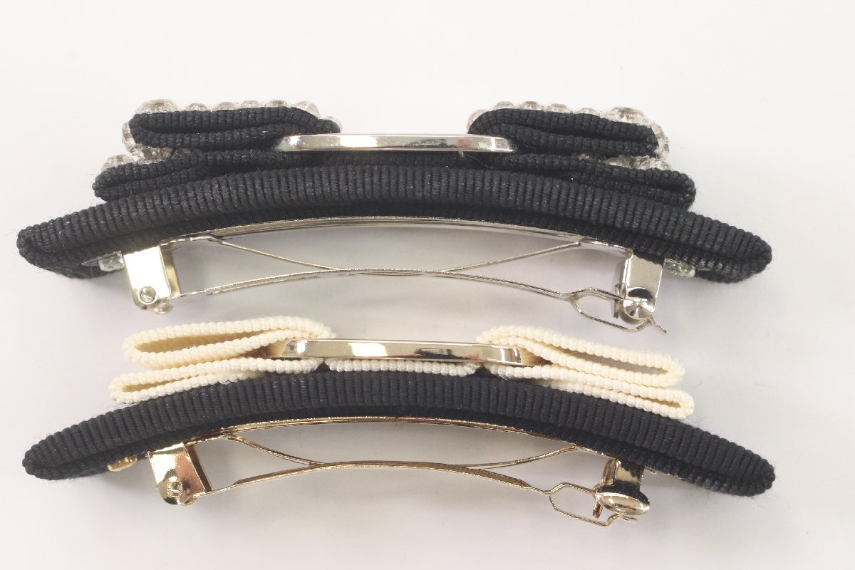 [2 пункт ]Salvatore Ferragamo Salvatore Ferragamo vala лента заколка Stone Vintage . останавливать аксессуары для волос 4313-K