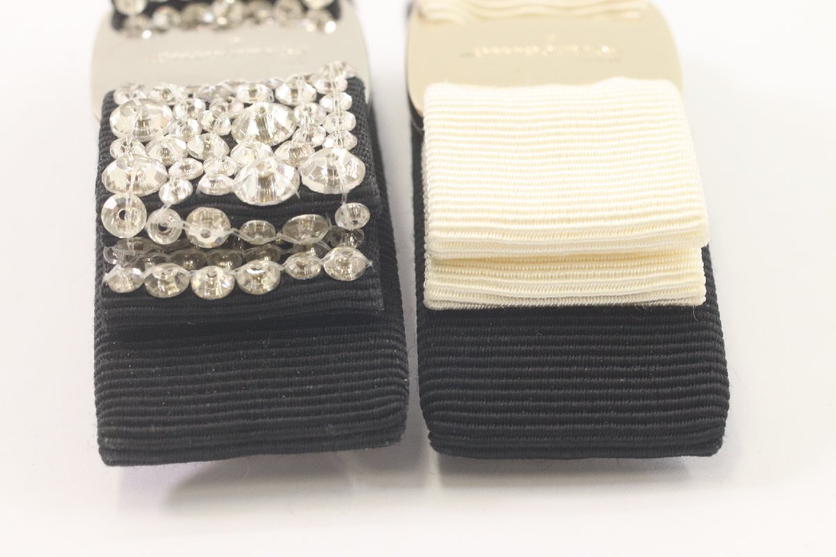 [2 пункт ]Salvatore Ferragamo Salvatore Ferragamo vala лента заколка Stone Vintage . останавливать аксессуары для волос 4313-K