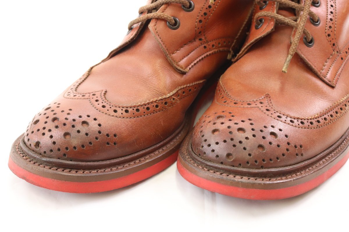 Tricker’s トリッカーズ カントリーブーツ ウイングチップ サイズ 5 1/2 レザー 靴 シューズ レディース ファッション ブラウン系 4348-MM_画像5