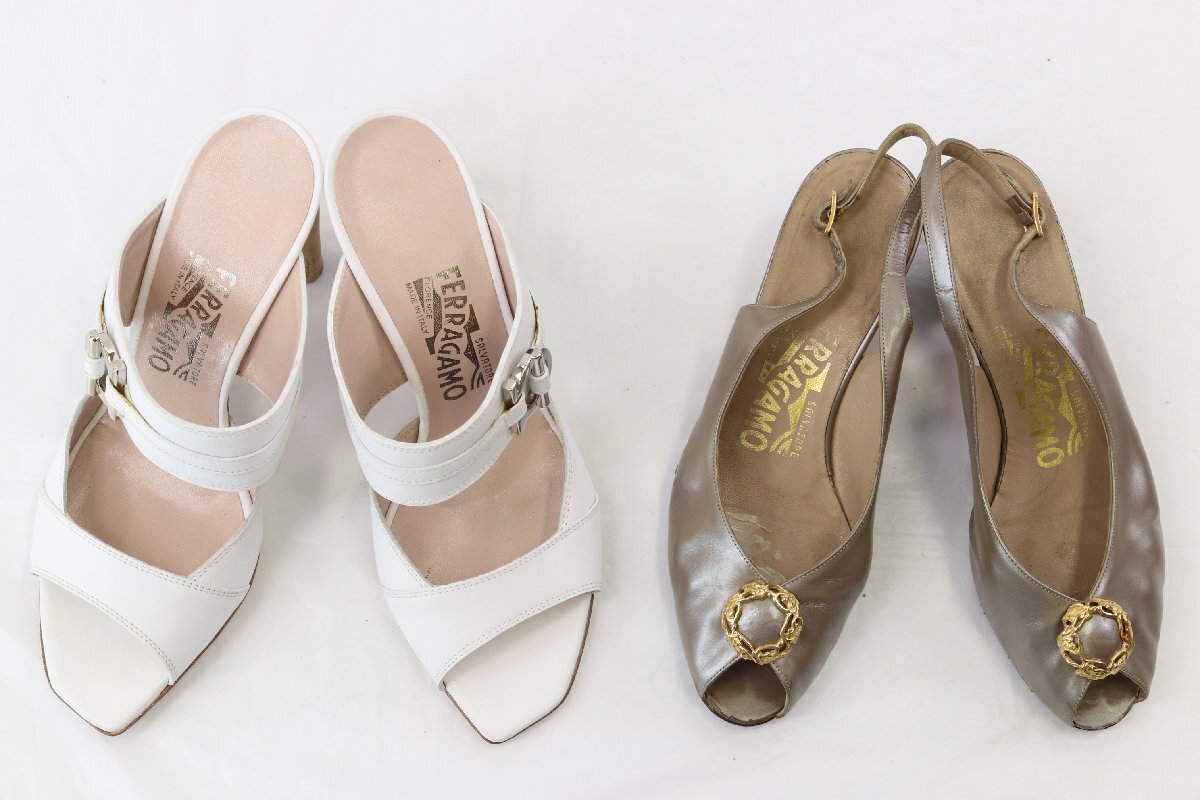 [16 пункт ]Salvatore Ferragamo Ferragamo туфли-лодочки / каблук / ботинки и т.п. обувь обувь размер 4 5 6 7 7 1/2 и т.п. женский продажа комплектом 4447-MM