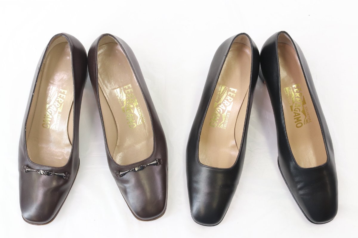 [16 пункт ]Salvatore Ferragamo Ferragamo туфли-лодочки / каблук / ботинки и т.п. обувь обувь размер 4 5 6 7 7 1/2 и т.п. женский продажа комплектом 4447-MM