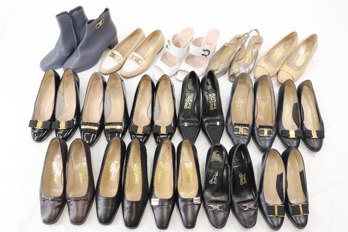 [16 пункт ]Salvatore Ferragamo Ferragamo туфли-лодочки / каблук / ботинки и т.п. обувь обувь размер 4 5 6 7 7 1/2 и т.п. женский продажа комплектом 4447-MM