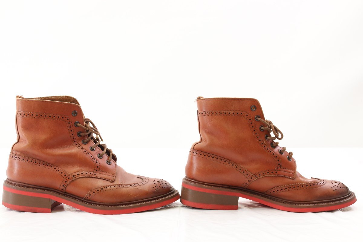 Tricker’s トリッカーズ カントリーブーツ ウイングチップ サイズ 5 1/2 レザー 靴 シューズ レディース ファッション ブラウン系 4348-MM_画像4