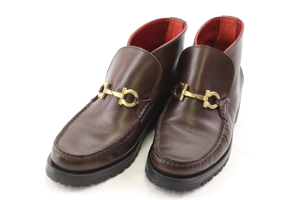 Salvatore Ferragamo Ferragamo размер 6 кожа кожа обувь короткие сапоги обувь женский модные аксессуары оттенок коричневого 4355-MM