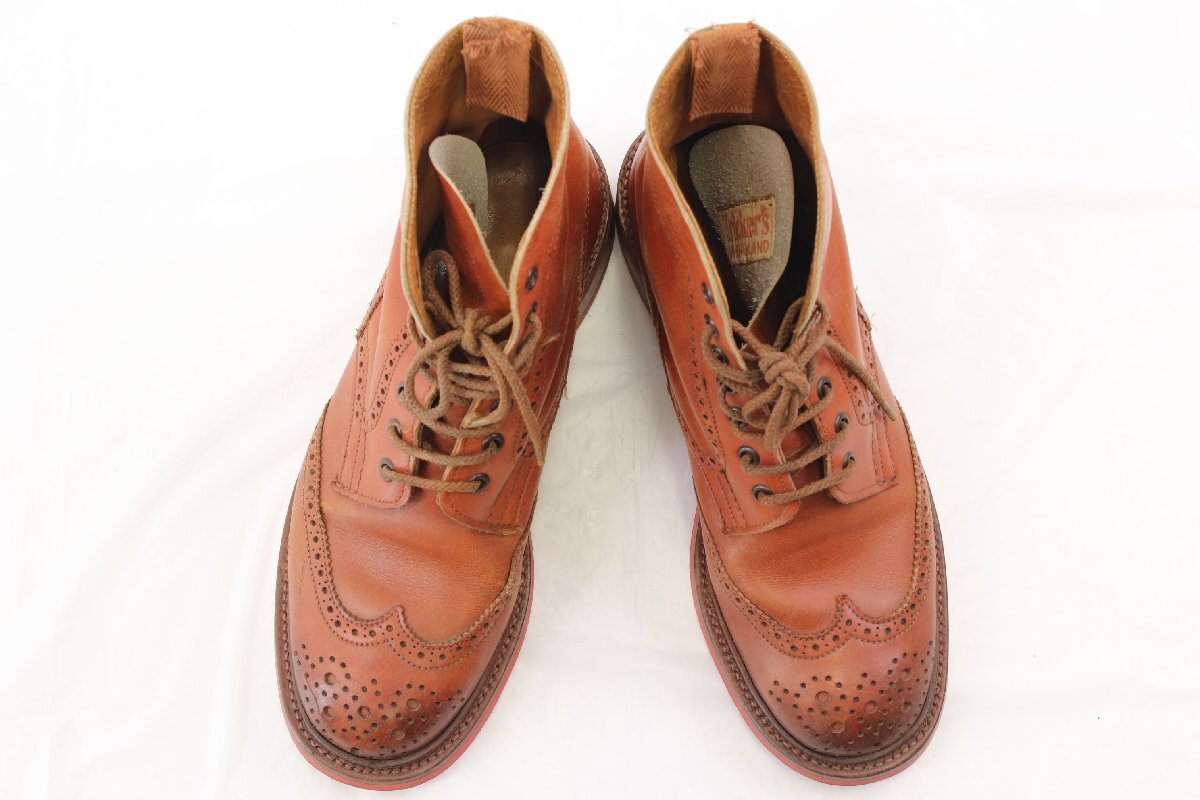 Tricker’s トリッカーズ カントリーブーツ ウイングチップ サイズ 5 1/2 レザー 靴 シューズ レディース ファッション ブラウン系 4348-MM_画像2