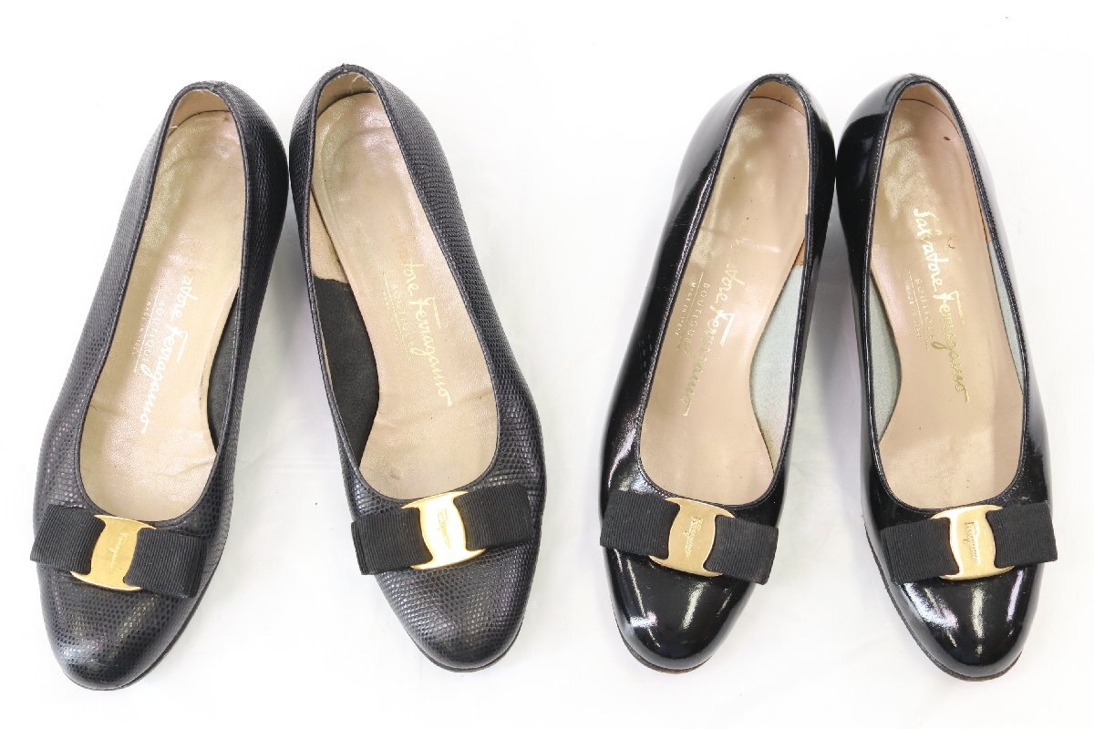 [16 пункт ]Salvatore Ferragamo Ferragamo туфли-лодочки / каблук / ботинки и т.п. обувь обувь размер 4 5 6 7 7 1/2 и т.п. женский продажа комплектом 4447-MM