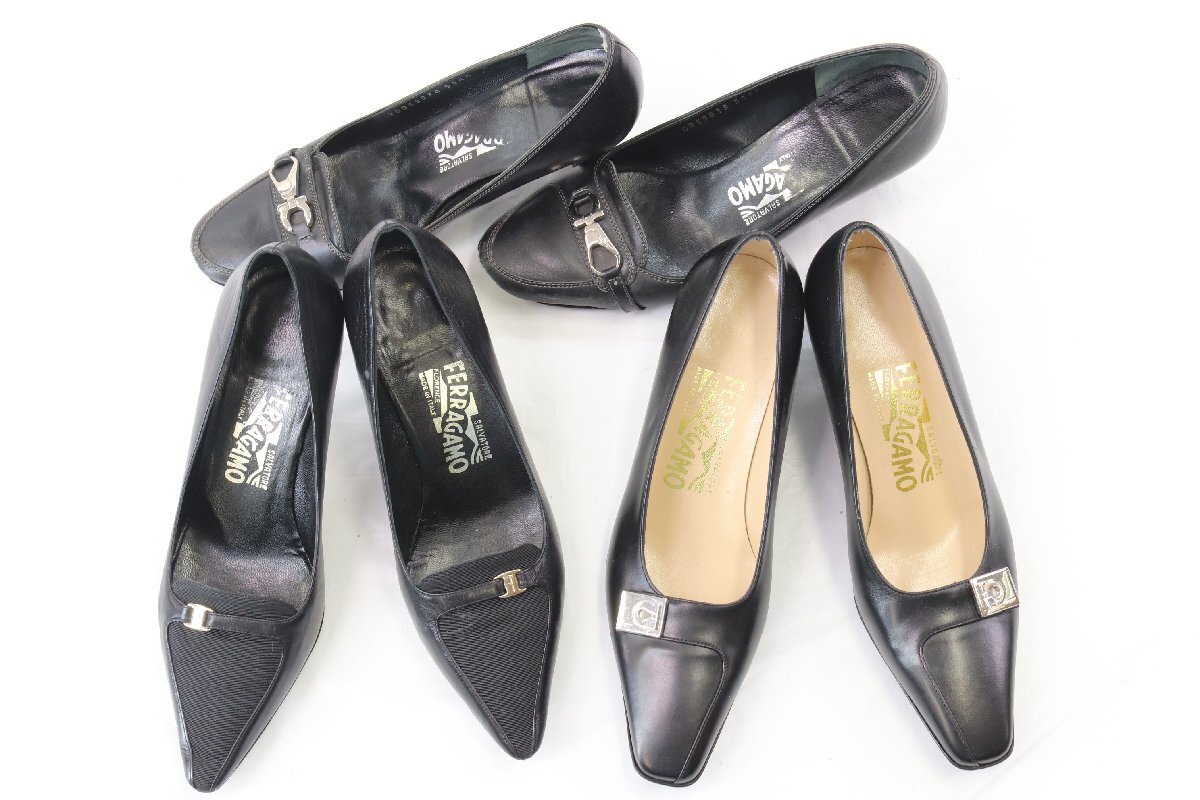 [16 пункт ]Salvatore Ferragamo Ferragamo туфли-лодочки / каблук / ботинки и т.п. обувь обувь размер 4 5 6 7 7 1/2 и т.п. женский продажа комплектом 4447-MM