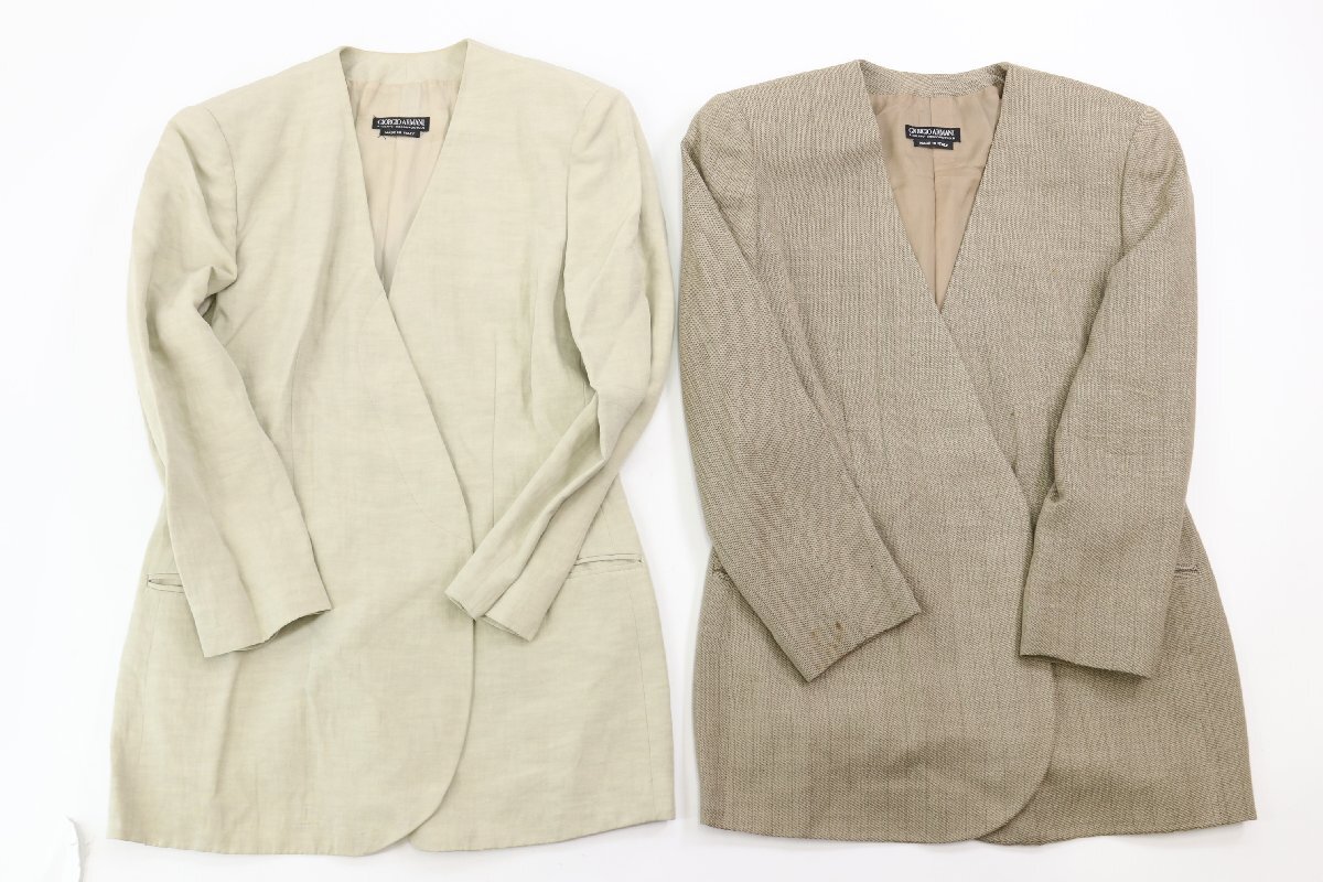 【15点】ARMANI GIORGIO/COLLEZIONI/EMPORIO アルマーニ スーツ ジャケット スラックス 50 等他 メンズ レディース まとめ売り 4640-NA_画像8