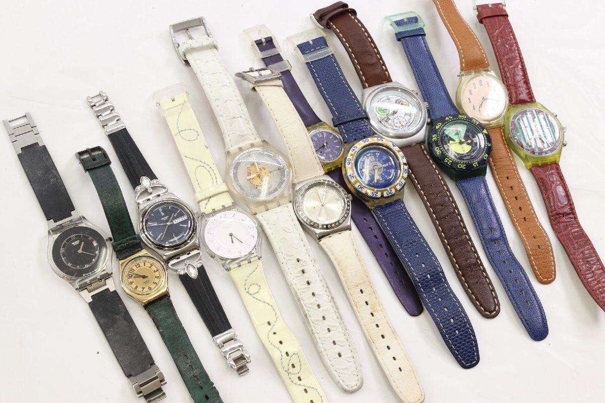 【99点】Swatch スウォッチのみ IRONY POP scuba アイロニー ポップ 等 クォーツ 自動巻き メンズ レディース 腕時計 まとめ売り 4467-HA_画像7