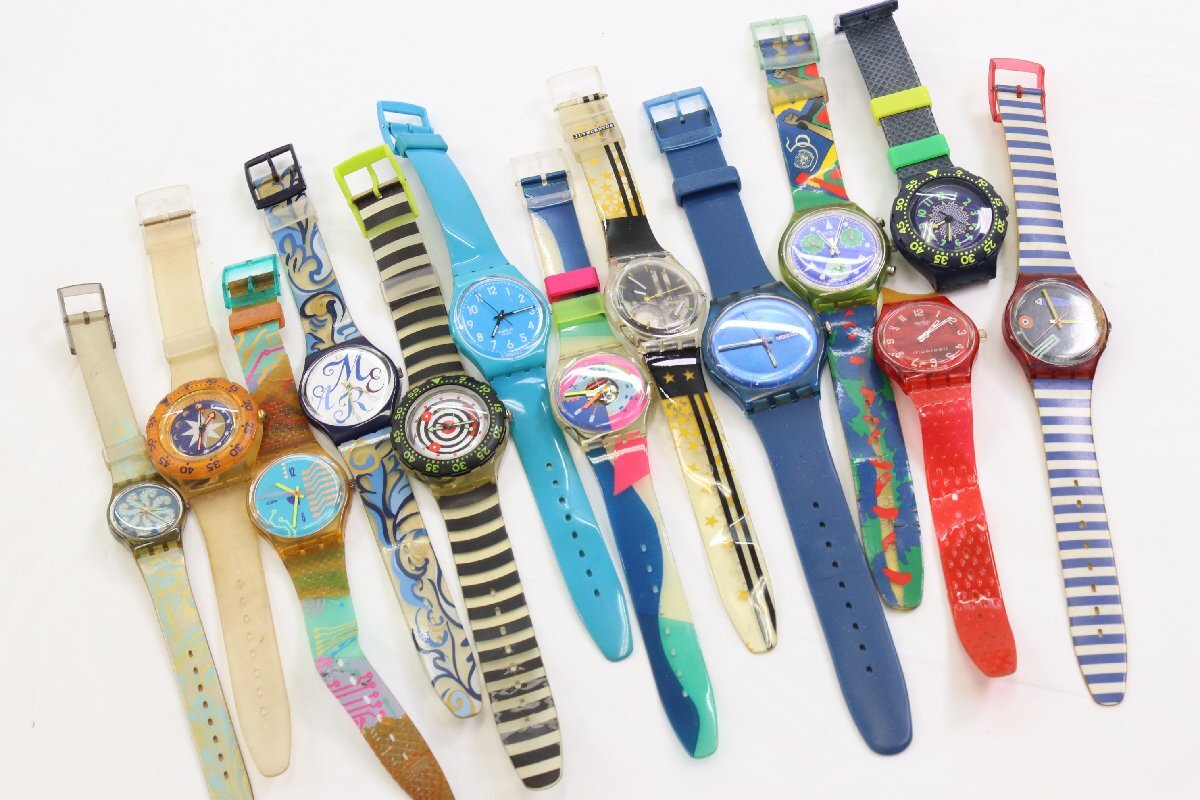【99点】Swatch スウォッチのみ IRONY POP scuba アイロニー ポップ 等 クォーツ 自動巻き メンズ レディース 腕時計 まとめ売り 4467-HA_画像4