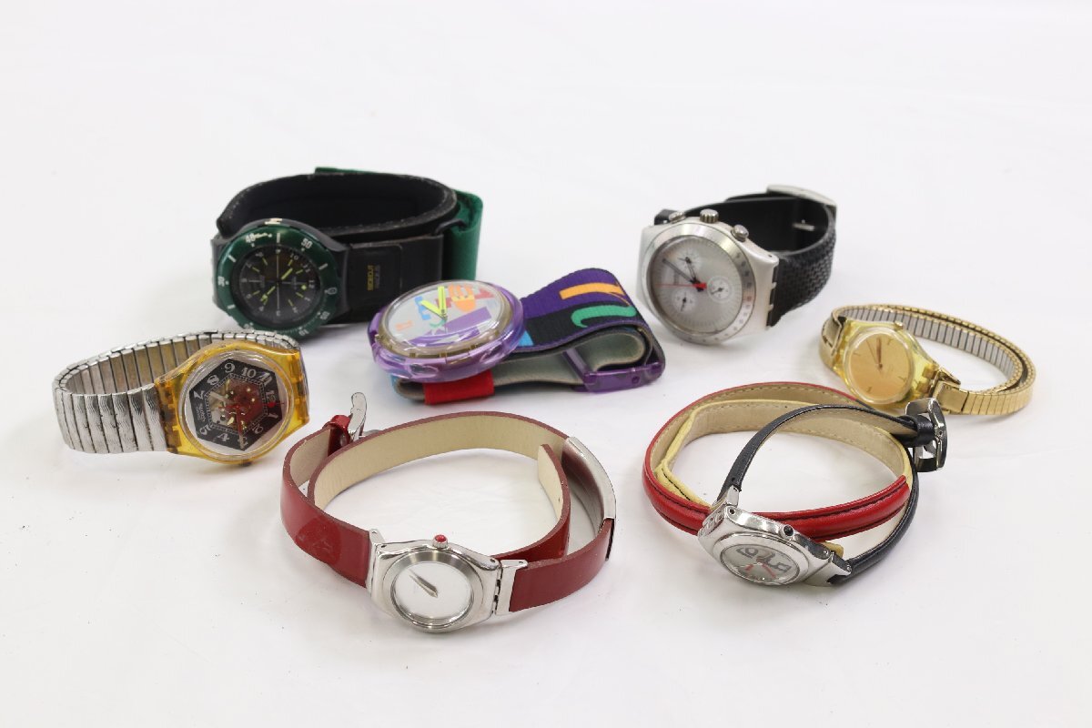 【99点】Swatch スウォッチのみ IRONY POP scuba アイロニー ポップ 等 クォーツ 自動巻き メンズ レディース 腕時計 まとめ売り 4467-HA_画像10