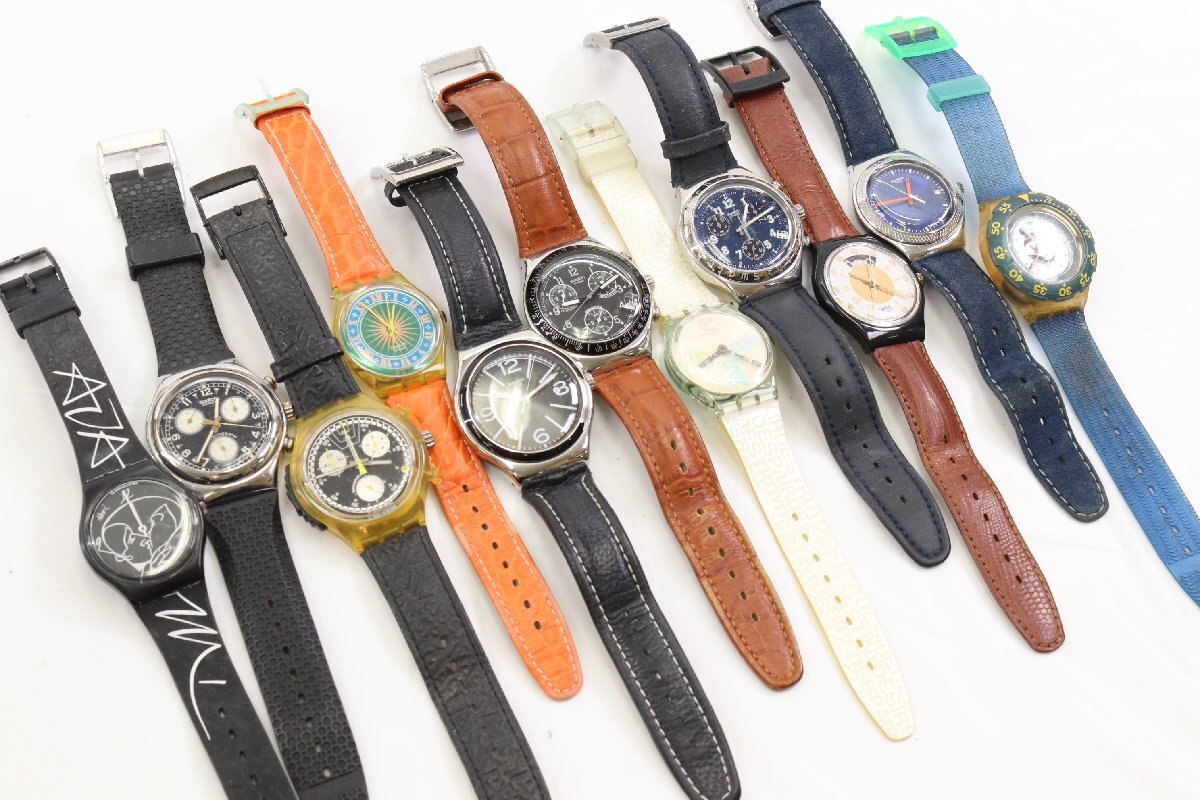 【99点】Swatch スウォッチのみ IRONY POP scuba アイロニー ポップ 等 クォーツ 自動巻き メンズ レディース 腕時計 まとめ売り 4467-HA_画像6