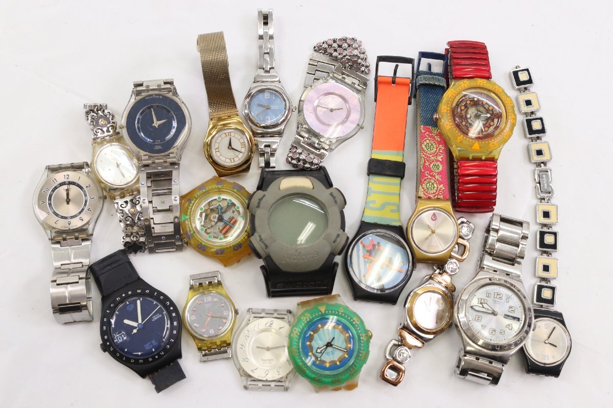 【99点】Swatch スウォッチのみ IRONY POP scuba アイロニー ポップ 等 クォーツ 自動巻き メンズ レディース 腕時計 まとめ売り 4467-HA_画像8