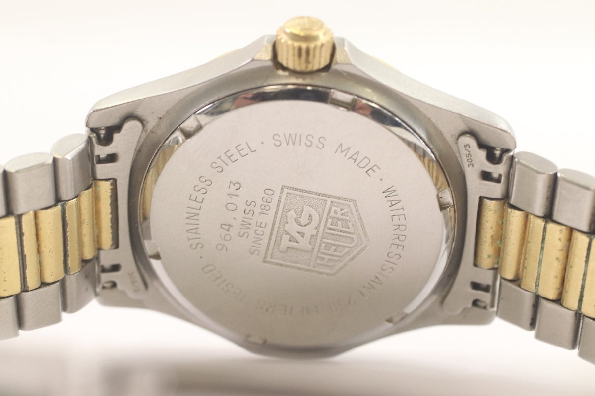 TAG HEUER タグホイヤー 2000 964.013 プロフェッショナル 200M クォーツ デイト コンビカラー メンズ 腕時計 稼動品 4405-HA_画像2