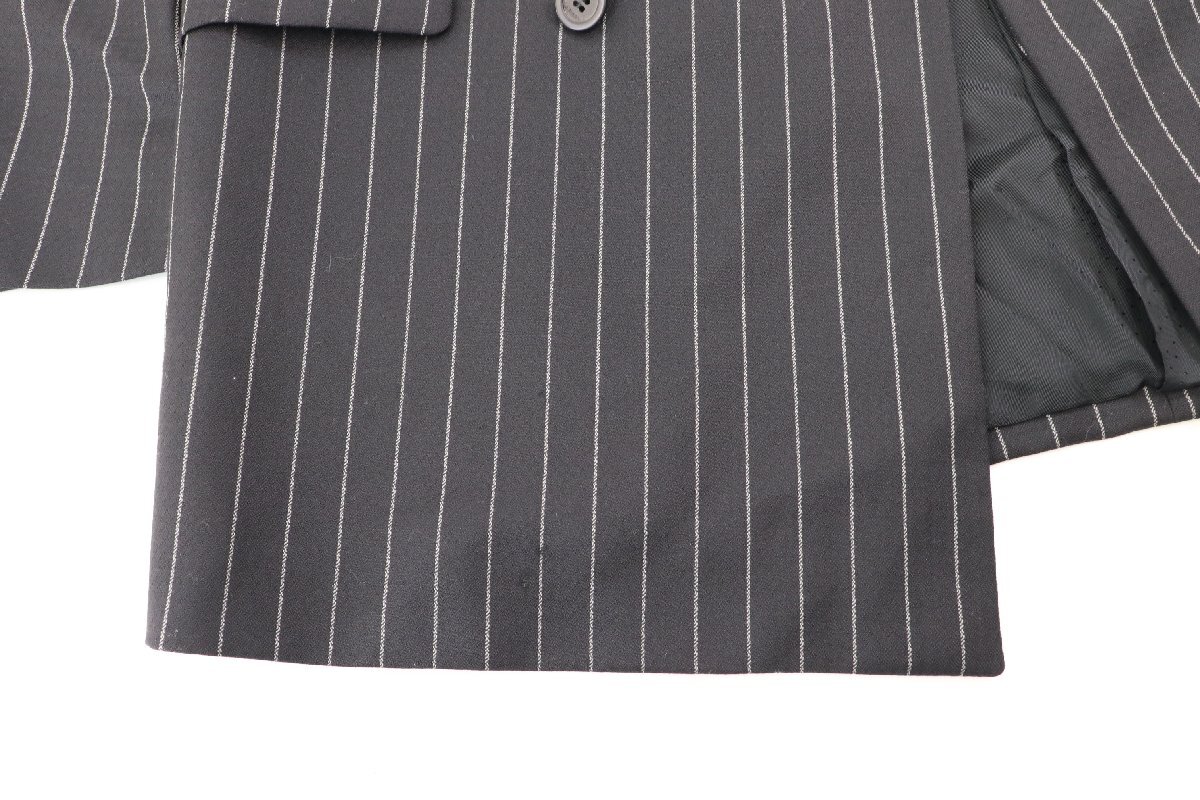VERSACE ヴェルサーチ スーツ ジャケット スラックス サイズ 50 R ストライプ × ブラック メンズ 4647-NA_画像3