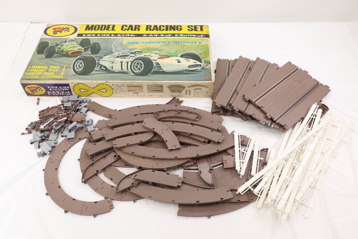 【2点】ニチモ 1/24.1/32 レーシングカー ホームサーキット トラックセット/モデルカーレーシング ホームセット おもちゃ まとめ 4665-SM_画像2