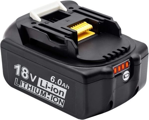 【国内発送】■BL1860b 2個+DC18RF液晶付セット 赤LED残量表示 マキタ互換バッテリー18V6.0Ah BL1820 BL1830 BL1840 BL1850対応　領収証可_画像2