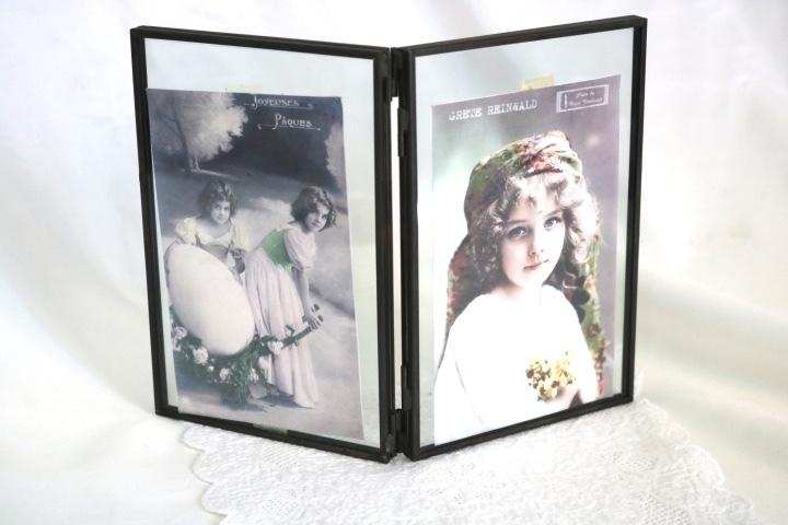 50% OFF SALE !!即決 ■ 写真が４枚入れられるガラスのフォトスタンド B ■ 新品・現行品_画像3