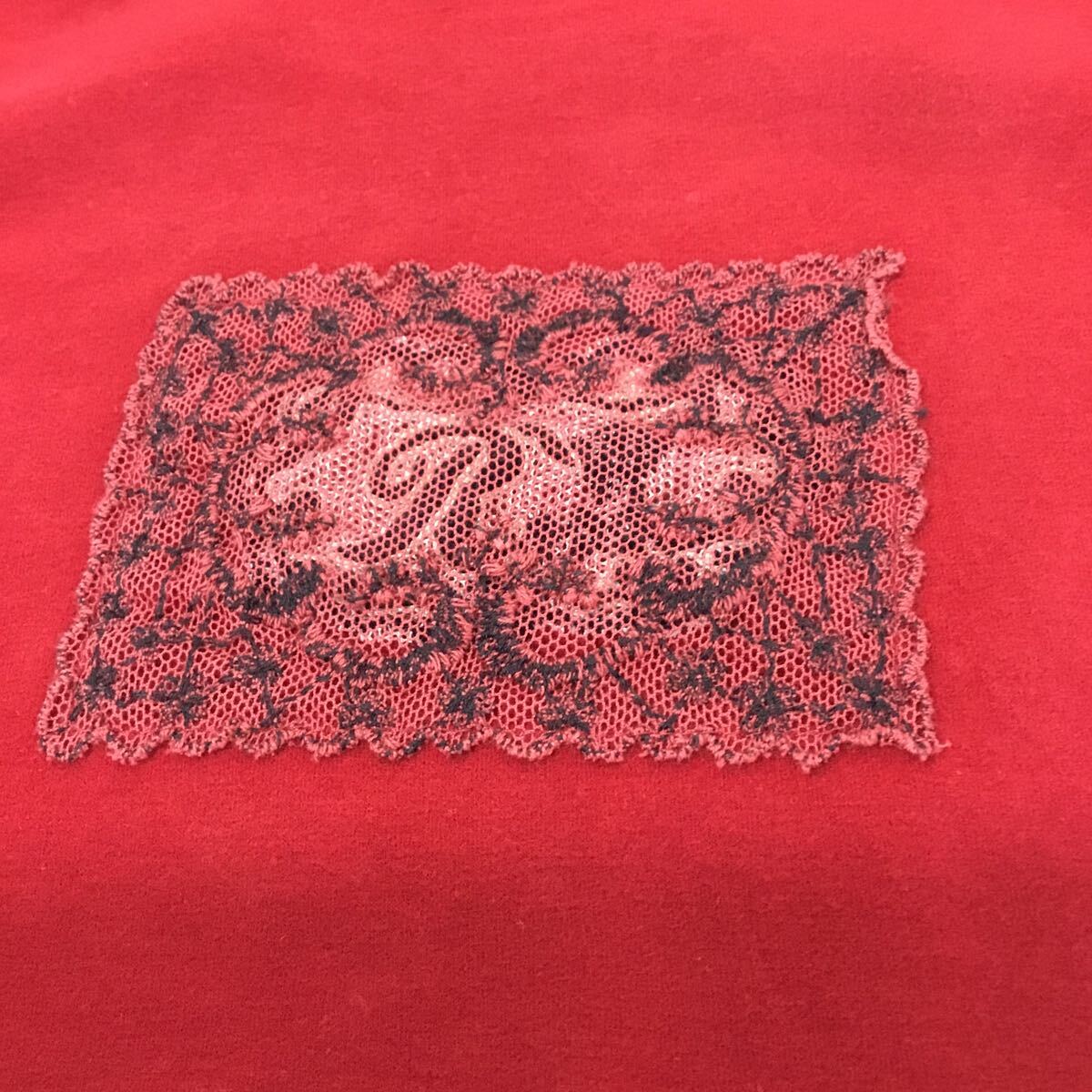 【ROSSA】インポートロッサ ハイネック 長袖カットソー サイズ46 レッド ロンT ロングTシャツ ストレッチ素材 _画像2