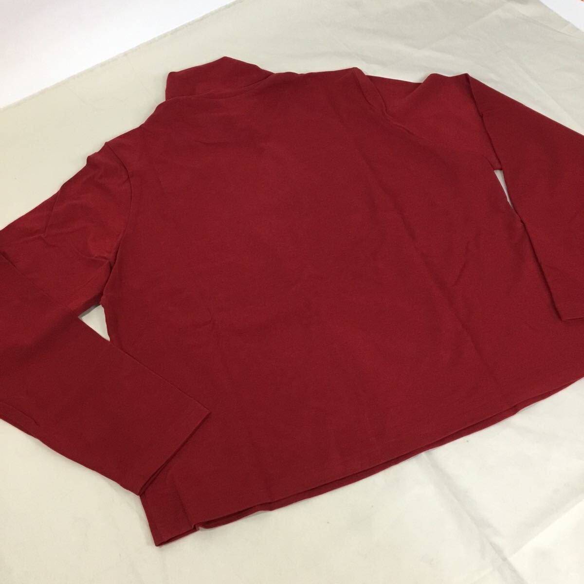 【ROSSA】インポートロッサ ハイネック 長袖カットソー サイズ46 レッド ロンT ロングTシャツ ストレッチ素材 _画像6