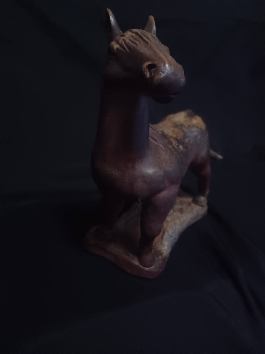 No.5　【馬】二代小山一草　備前焼　置物　　　干支　　一草コレクション_画像2