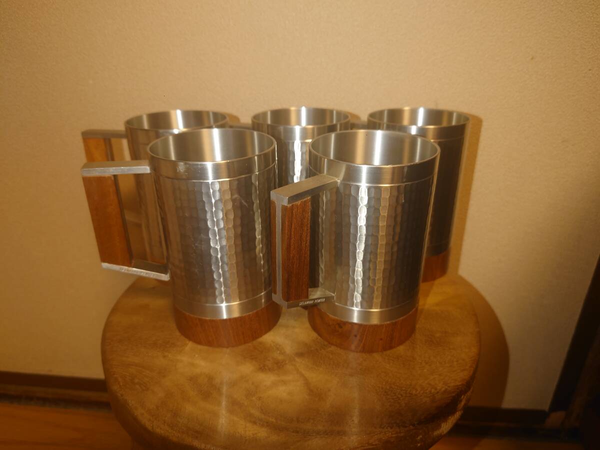 ROYAL SELANGOR Royal se Ran гол pyu-ta- производства Via кружка б/у текущее состояние товар 5 шт. комплект 