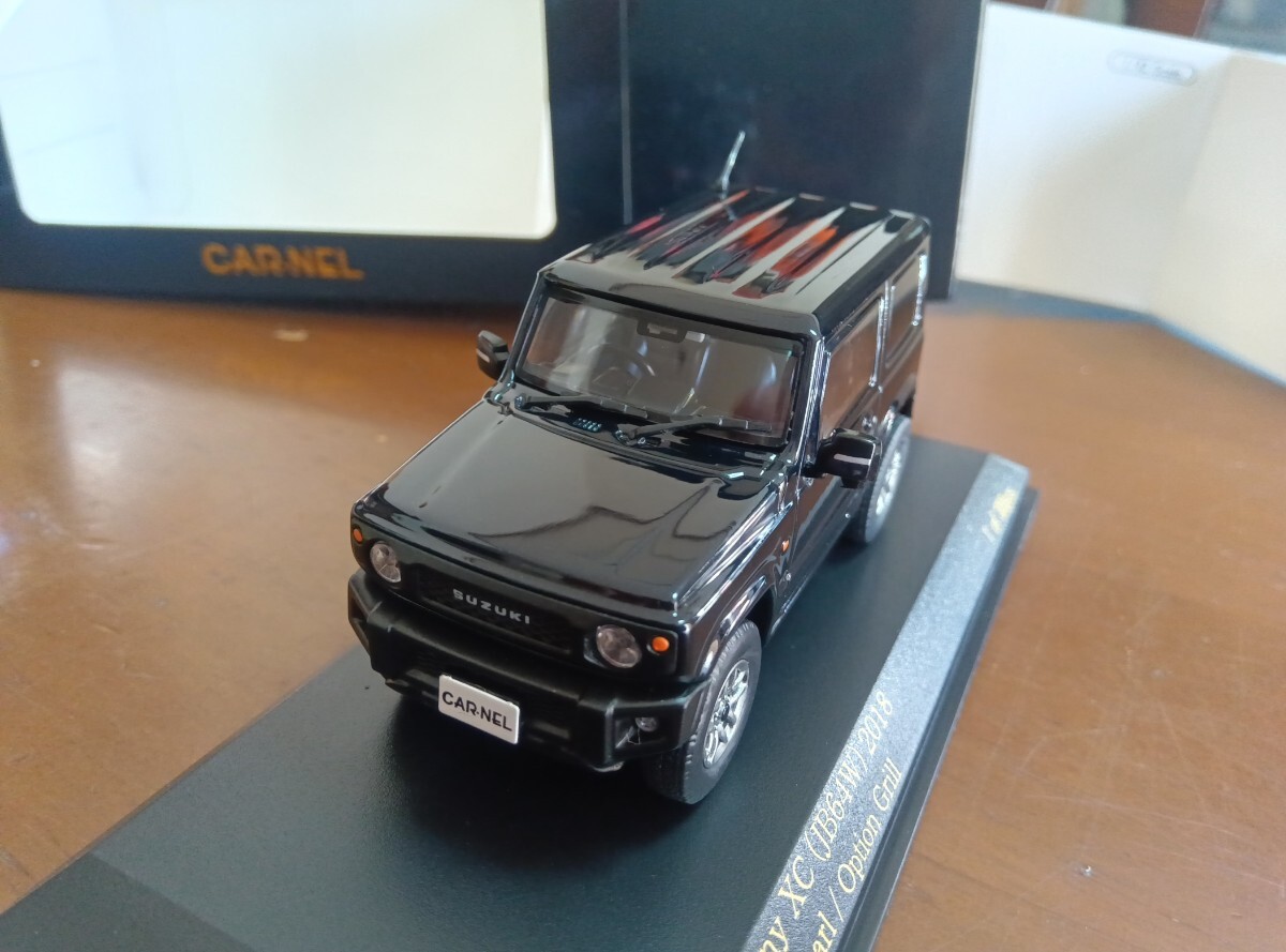 ★★1/43 カーネル スズキ ジムニー XC オプション グリル付 JB64W ブラック CARNEL SUZUKI JIMNY BLACK 2018 300個限定★★_画像1
