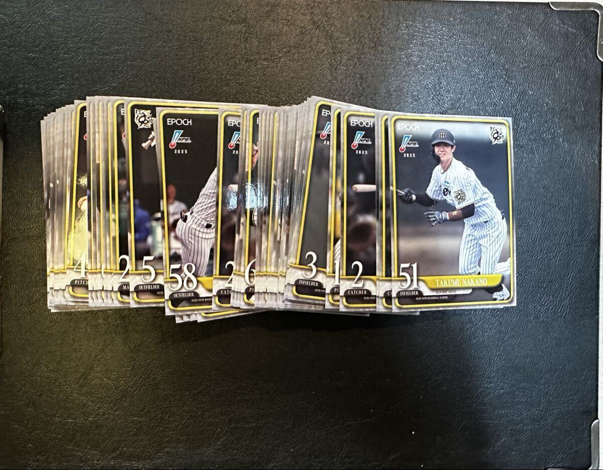 [ ликвидация запасов ] Hanshin Tigers EPOCH 2025 NPB Professional Baseball карта обычная карта rookie,RC содержит Sato блестящий Akira лес внизу sho futoshi сейчас утро круг ..