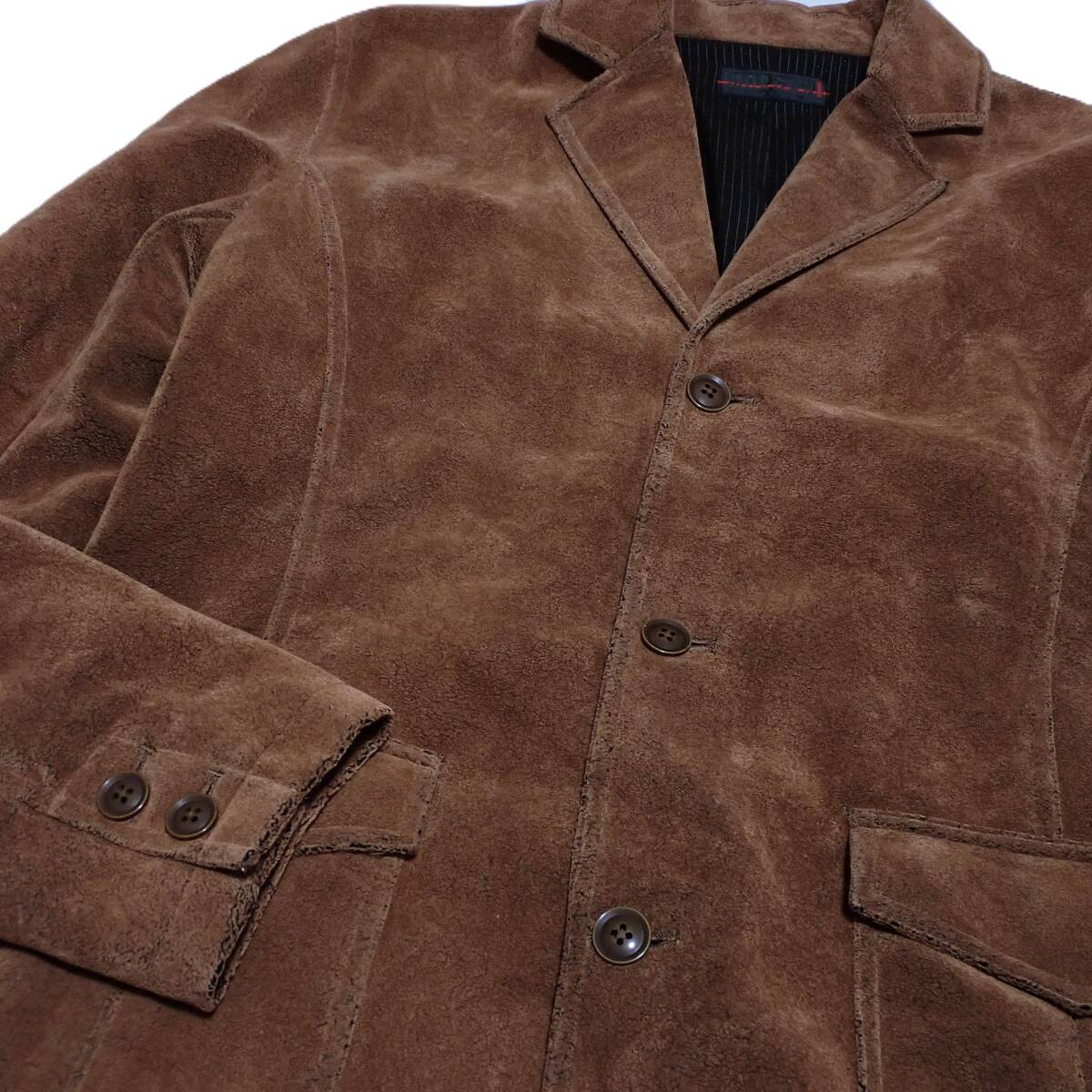 MORGAN HOMME モルガン オム テーラード ジャケット Ｍ ブラウン～レンガカラー _画像2