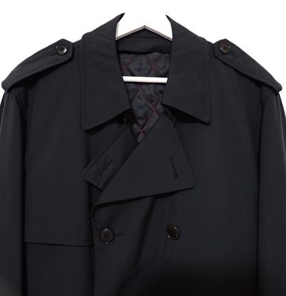 【極美品】DANIEL CREMIEUX ダニエル クレミュ トレンチコート ライナー付き XL 黒 ロングコート 日本製_画像3