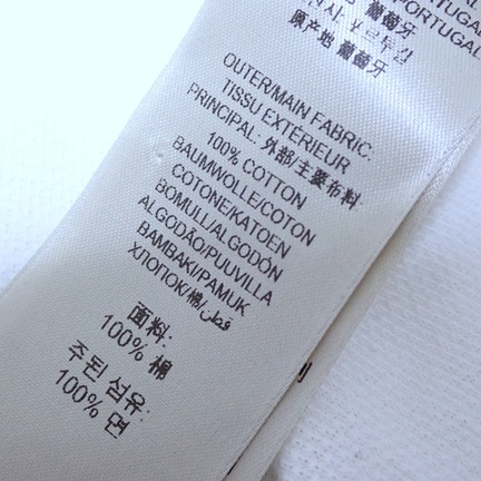 【美品】BURBERRY LONDON バーバリーロンドン 半袖 ポロシャツ Sサイズ S/P 白 鹿の子_画像8