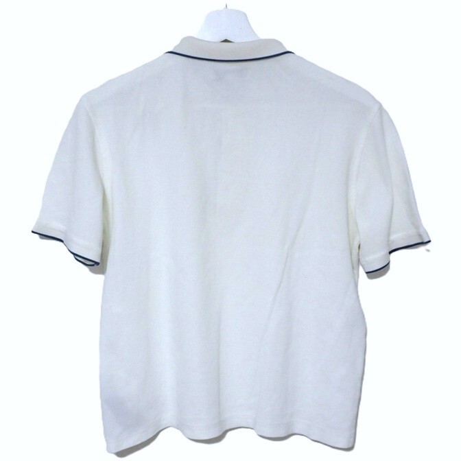 【美品】BURBERRY LONDON バーバリーロンドン 半袖 ポロシャツ Sサイズ S/P 白 鹿の子_画像3
