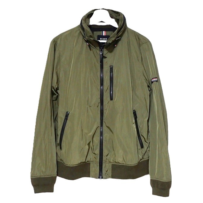 【極美品】BEAMS HEART ビームスハート MA-1 ブルゾン ジャケット フード付き　ボリュームネック ミリタリー_画像1