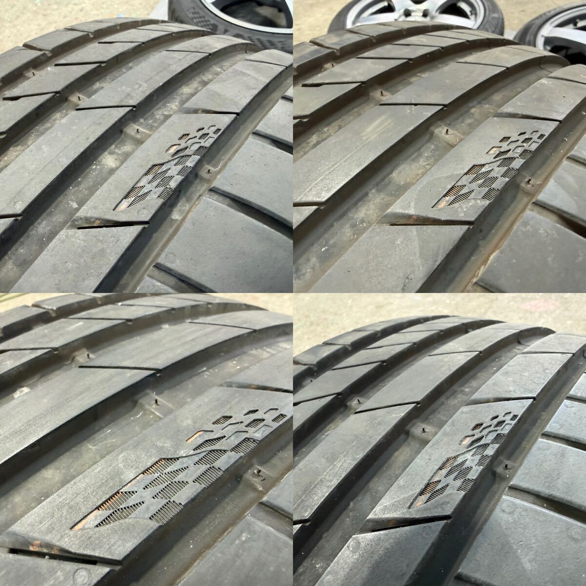 バリ山 SSR GTV01 18×8.5j+48 5穴 PCD114.3 クムホ 225/45R18 2021年 4本 軽量 希少 FFT スポーク_画像7