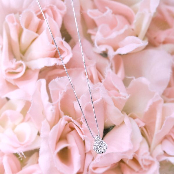 [ новый товар * не использовался ]1 иен ~ максимальное снижение нет натуральный бриллиант итого 0.54ct, платина пара she-p дизайн детективный роман настройка бриллиант подвеска 