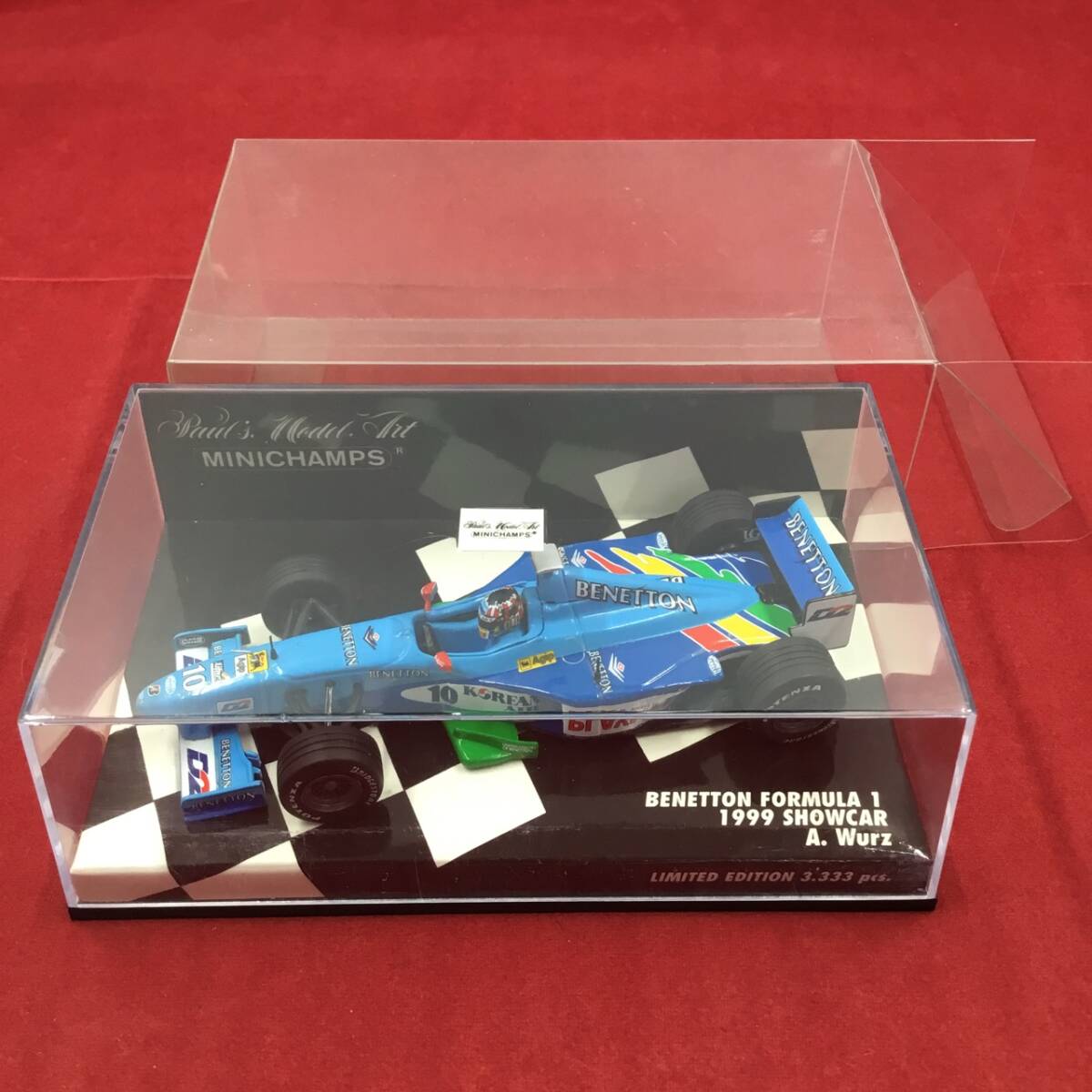 MINICHAMPS Minichamps Benetton * Formula шоу машина arek Thunder *vurutsu Limited Edition 1/43