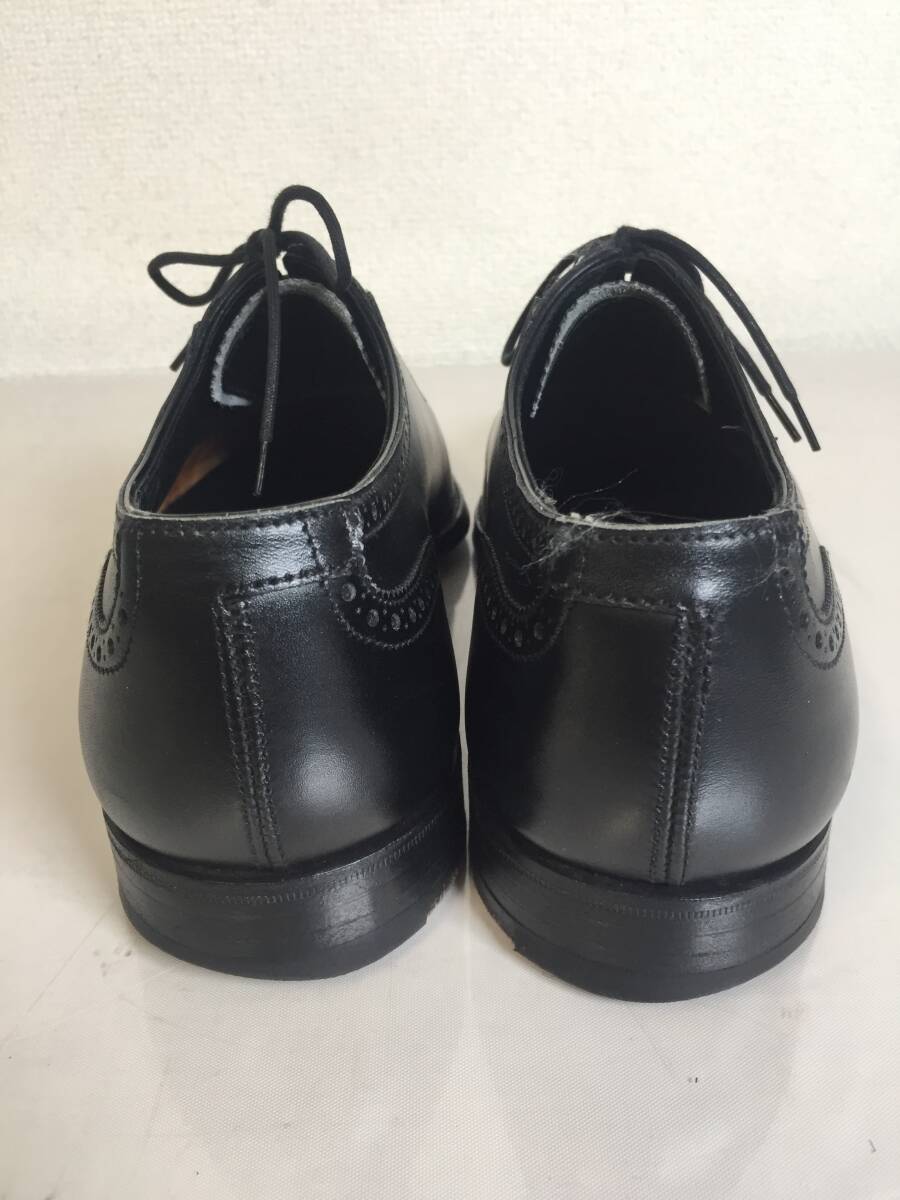 PO11 Crockett&Jones クロケットアンドジョーンズ 5193 ALBANY 5 BLACK パンチドキャップトゥ ドレスシューズ 5 英国製_画像8