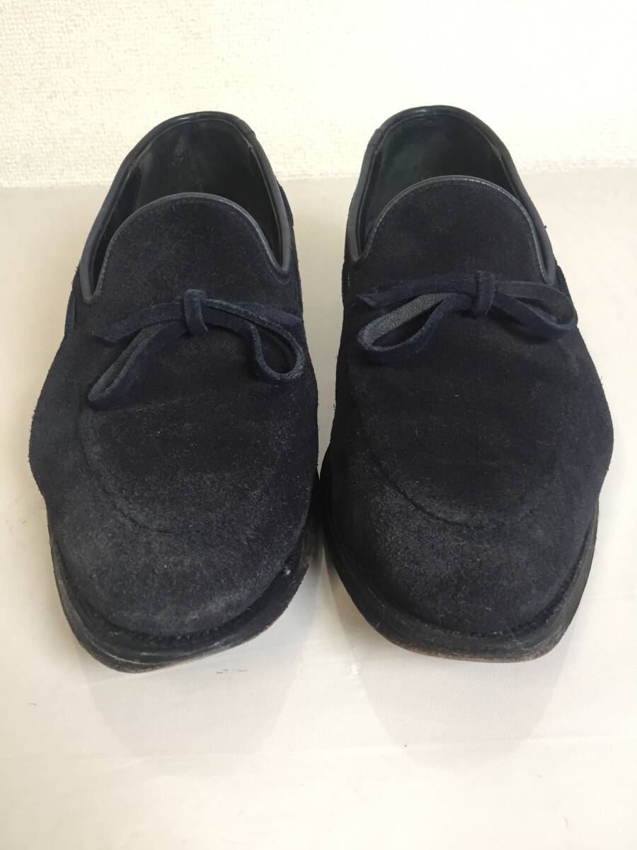 PO7 Crockett&Jones クロケットアンドジョーンズ バーニーズニューヨーク別注 5464 WENDOVER スエード ローファー 5 英国製_画像2
