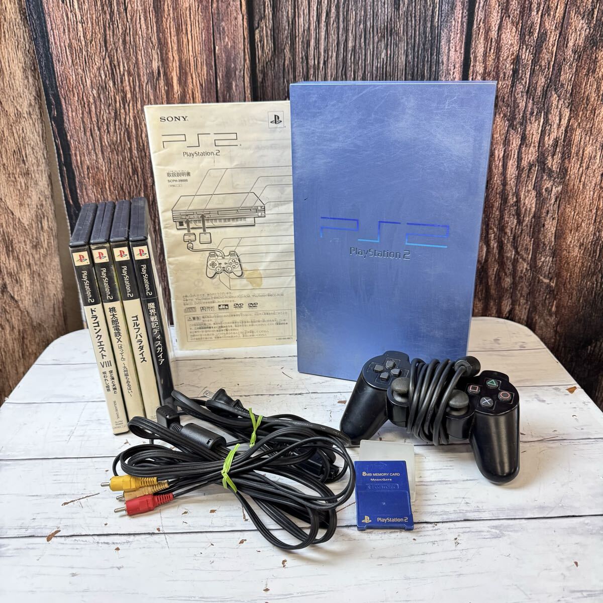 SONY ソニー PS2 本体 SCPH-39000 ソフト 4本付 PlayStation2 すぐ遊べるセット _画像1