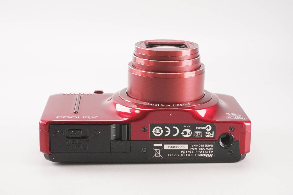 ★実用品★ Nikon ニコン COOLPIX S9300 レッド コンパクトデジタルカメラ_画像7