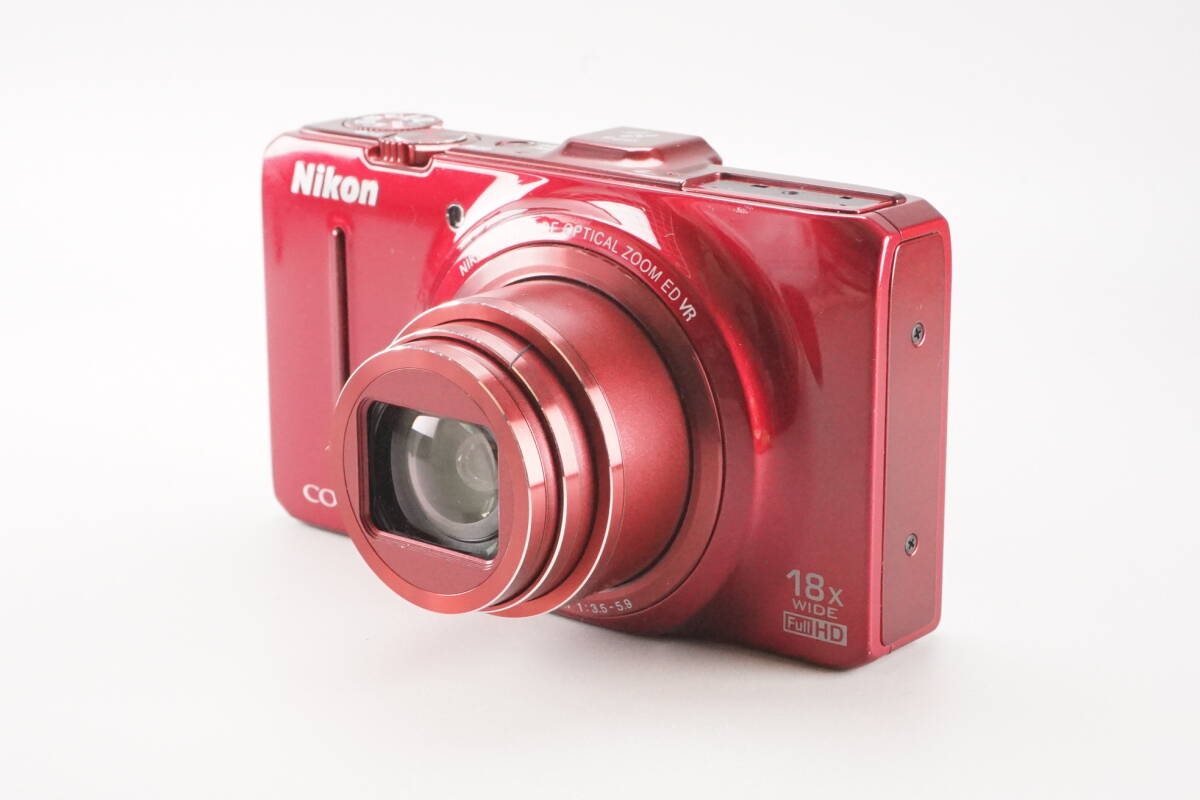 ★実用品★ Nikon ニコン COOLPIX S9300 レッド コンパクトデジタルカメラ_画像2