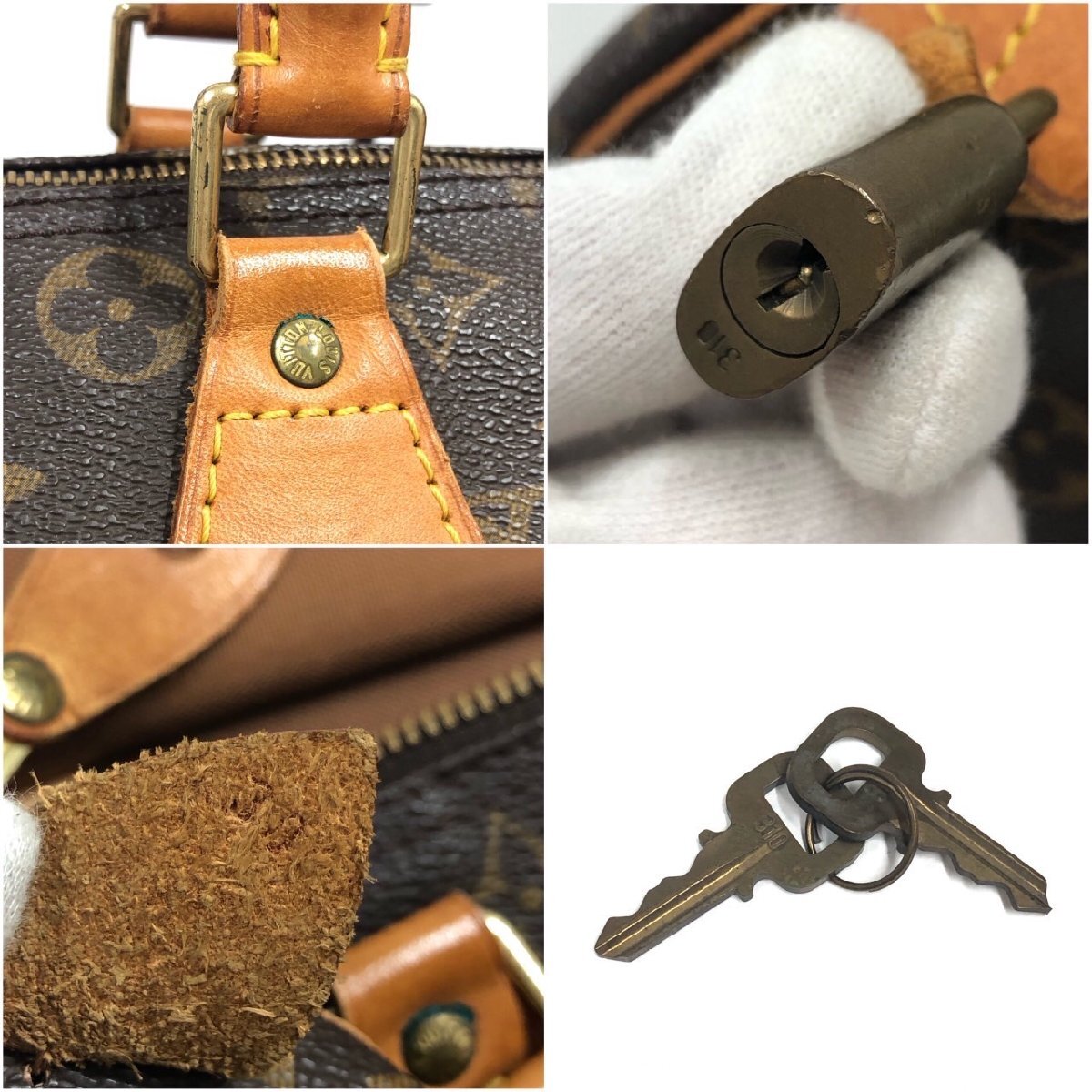 vVLOUIS VUITTON Louis Vuitton speedy 30 монограмма M41526 ручная сумочка Mini сумка "Boston bag" юг столица таблеток * ключ имеется * есть дефект Vv