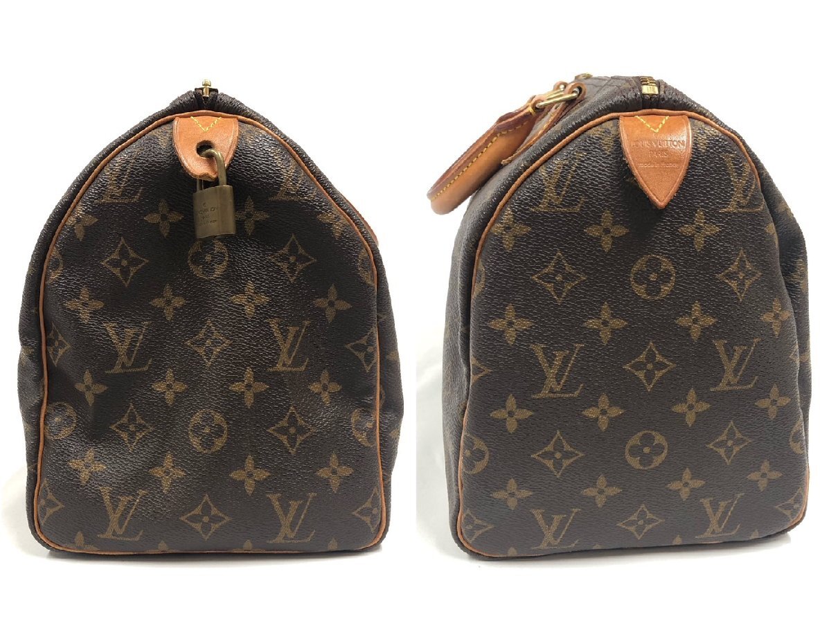 ▽▼LOUIS VUITTON ルイヴィトン スピーディ30 モノグラム M41526 ハンドバッグ ミニボストン バッグ 南京錠・鍵付き▼▽_画像3